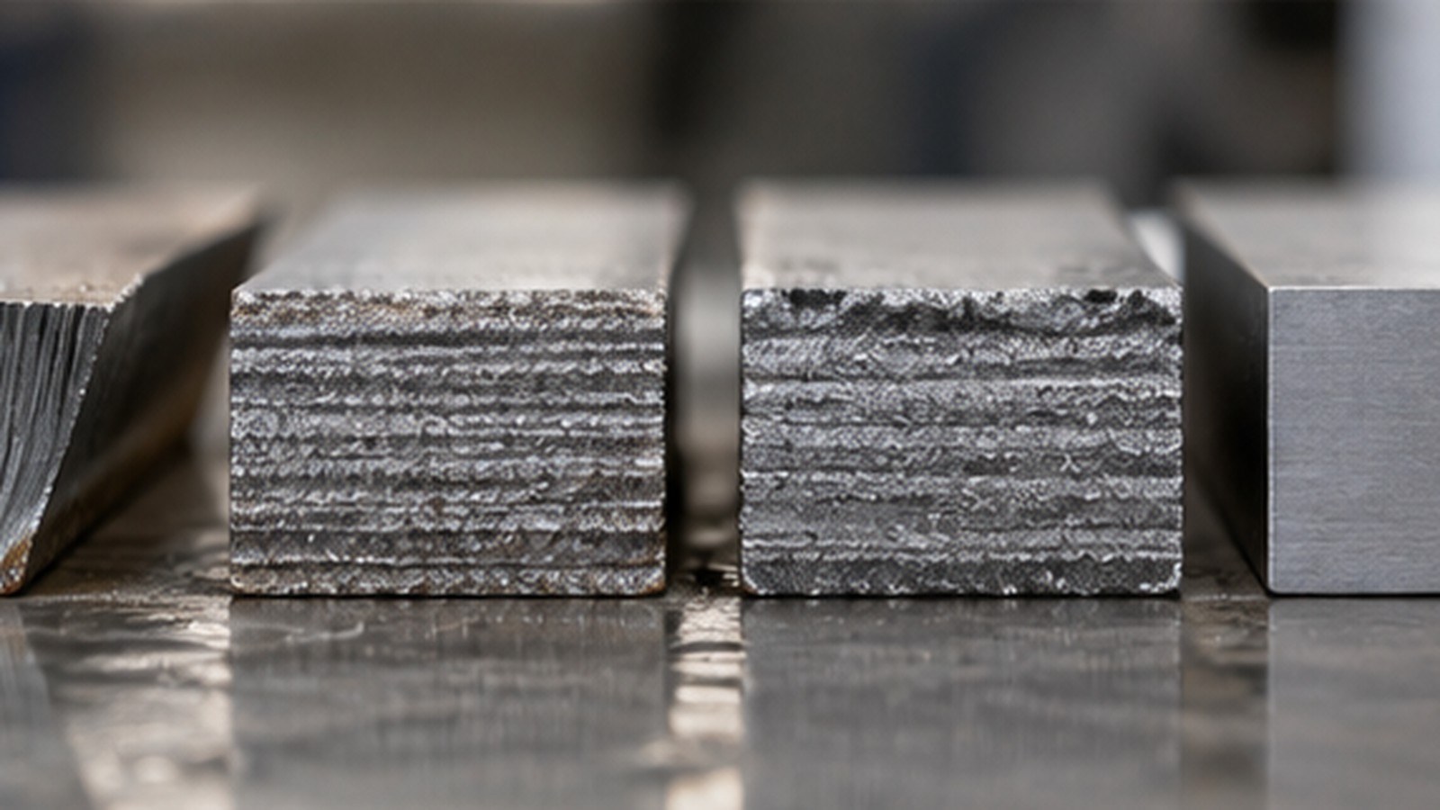 Common Edge Defects in Waterjet Cutting and How to Prevent Them shown as a realistic fabrication shop hero image.